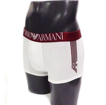 Boxer Armani Shiny Logo Band Red