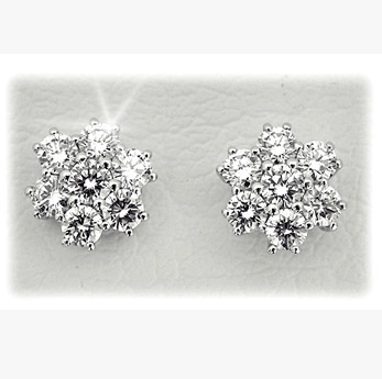 Pendientes Rosetas de brillantes