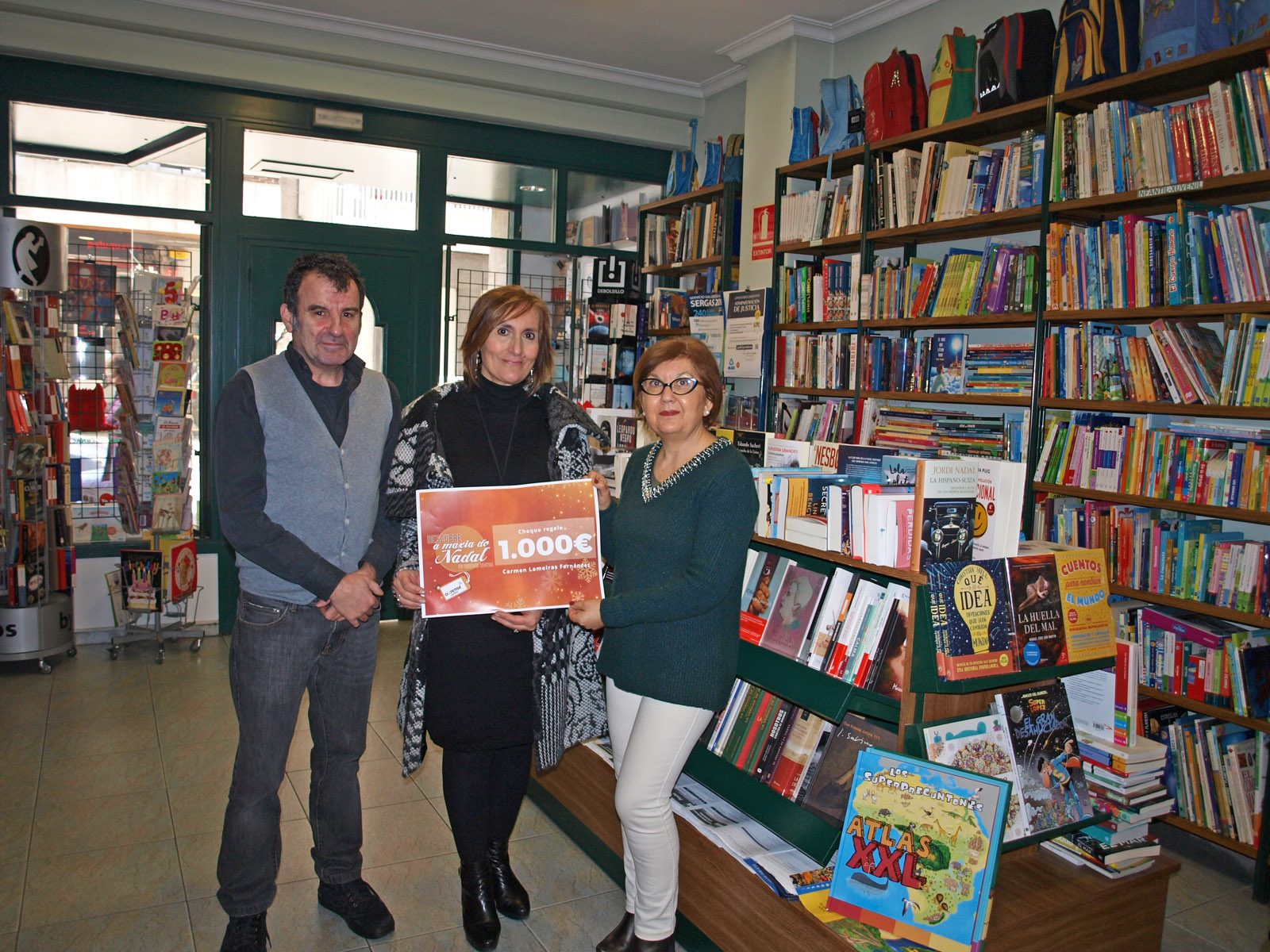 Premiada cheque 1000€ Ourense