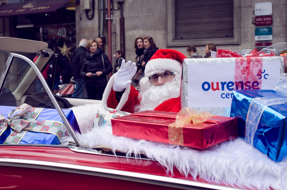 Papa noel visita Ourense Centro