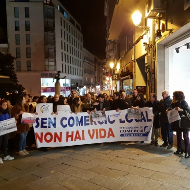 Manifestación de Apoyo al comercio local