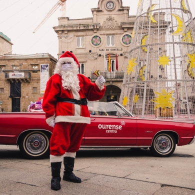 Papá Noel visita Ourense Centro