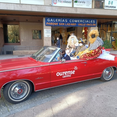 Visita de los reyes magos a Ourense Centro