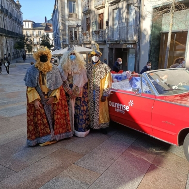 Visita de los reyes magos a Ourense Centro
