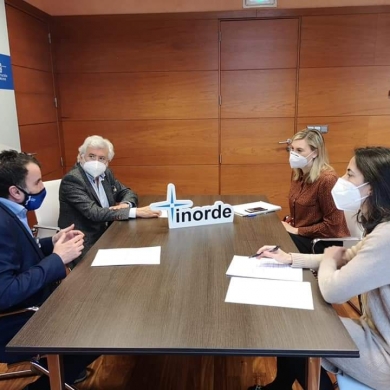 Reunión con el Inorde, para analizar o apoio do Inorde na dinamización comercial.