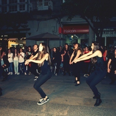 Baile nas rúas de Ourense