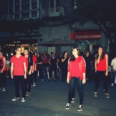 Baile nas rúas de Ourense