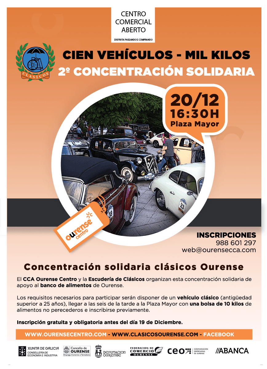 Inscripciones Concentración Solidaria "Cien vehículos - Mil kilos"