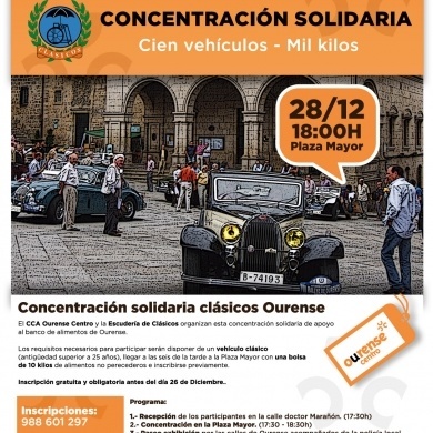 Concentracion y ruta solidaria Cien vehiculos - Mil kilos