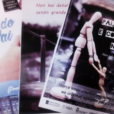 Alumnos do CIFP Portovello deseñan as súas propostas para o cartel da campaña do Día do Pai do CCA Ourense Centro