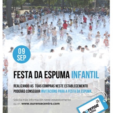 Fiesta de la espuma infantil