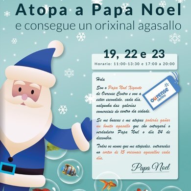 Atopa o Papa Noel, e consegue un orixinal agasallo