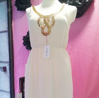 Vestido Beige de tirantes