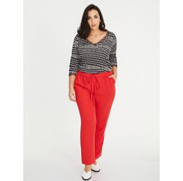 Pantalón fluido liso coral