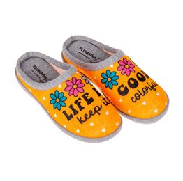 Zapatilla Descalza con Flores, Plumaflex 12317