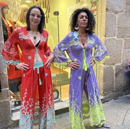 Traje de kimono y pantalón de Antica Sartoria